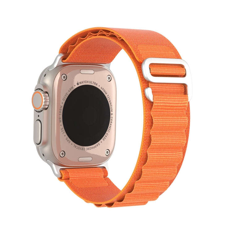 For Apple Watch Series 9 45mm DUX DUCIS GS Series Nylon Loop Watch Band(Orange)