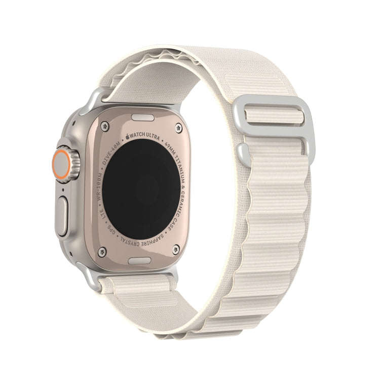 For Apple Watch Series 9 45mm DUX DUCIS GS Series Nylon Loop Watch Band(Starlight)