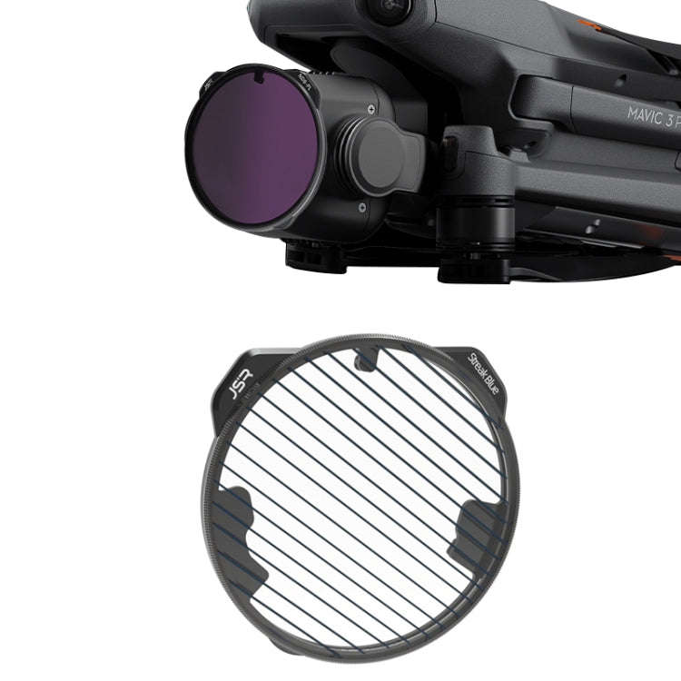 For DJI Mavic 3 Pro JSR KH Series Drone Lens Filter, Filter:Streak Drawing Blue