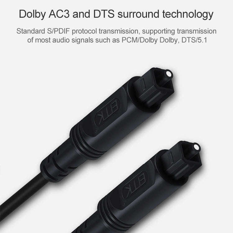5m EMK OD2.2mm Digital Audio Optical Fiber Cable Plastic Speaker Balance Cable(Sky Blue)