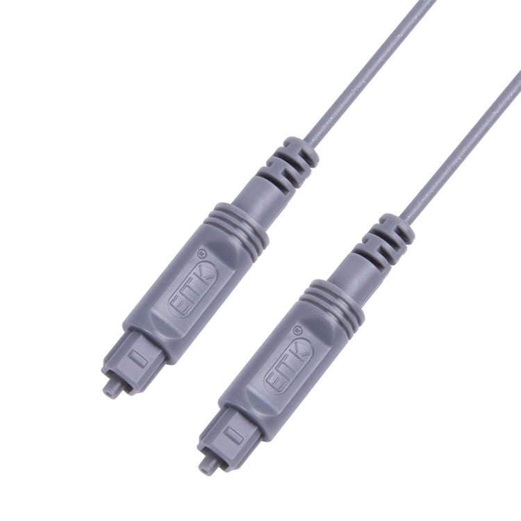 30m EMK OD2.2mm Digital Audio Optical Fiber Cable Plastic Speaker Balance Cable(Silver Grey)