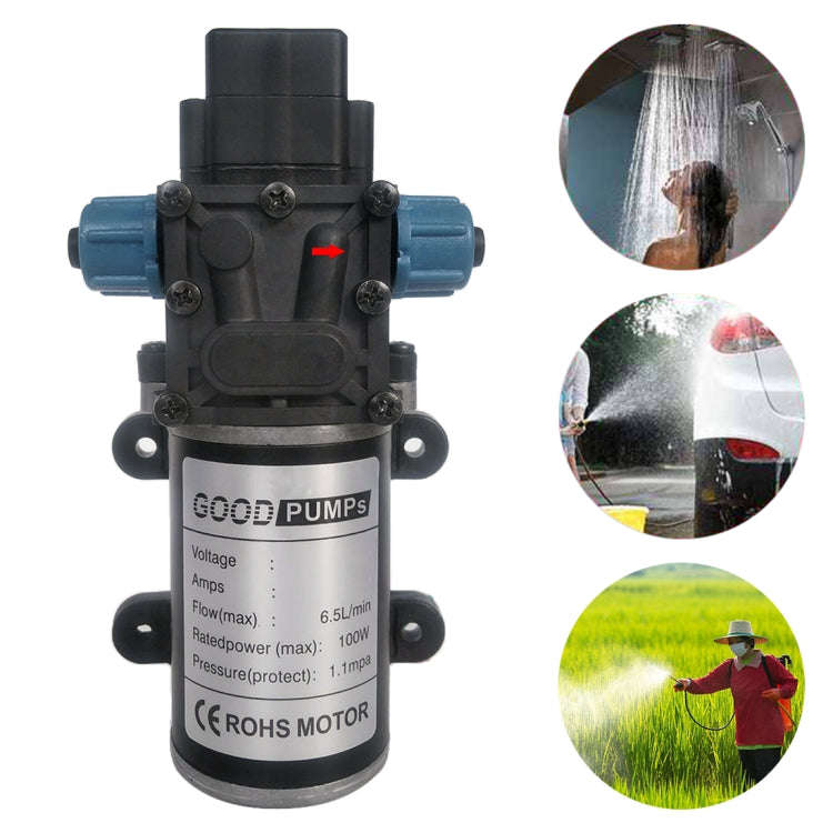 DC24V 100W Reflux Double Thread Positive Pump Diaphragm 8L Atomizing Spray Water Pump for Car Was...