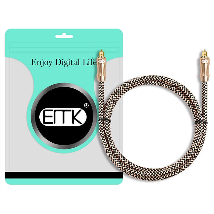 8m EMK OD6.0mm Gold-plated TV Digital Audio Optical Fiber Connecting Cable