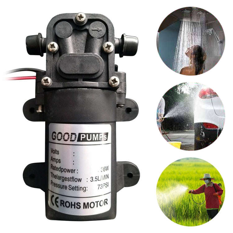 Automotive / Agricultural Electric Sprayer Pump Miniature High Voltage DC Diaphragm Pump Single T...