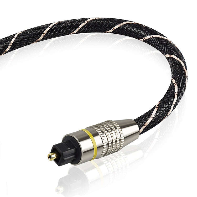 1.5m EMK OD6.0mm Square Port to Round Port Set-top Box Digital Audio Optical Fiber Connecting Cable