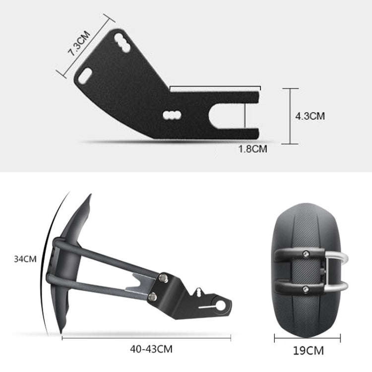 Motorcycle Stainless Steel Modified Rear Wheel Fender Dustproof Splash Flaps Mudguards Fender Gua...
