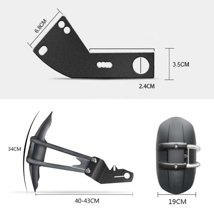 Motorcycle Stainless Steel Modified Rear Wheel Fender Dustproof Splash Flaps Mudguards Fender Gua...