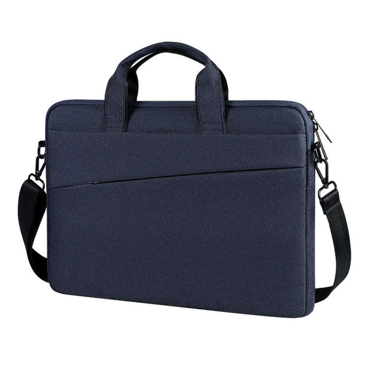 For 13.3 inch ST01S Waterproof Oxford Laptop Diagonal Shoulder Handbag(Navy Blue)