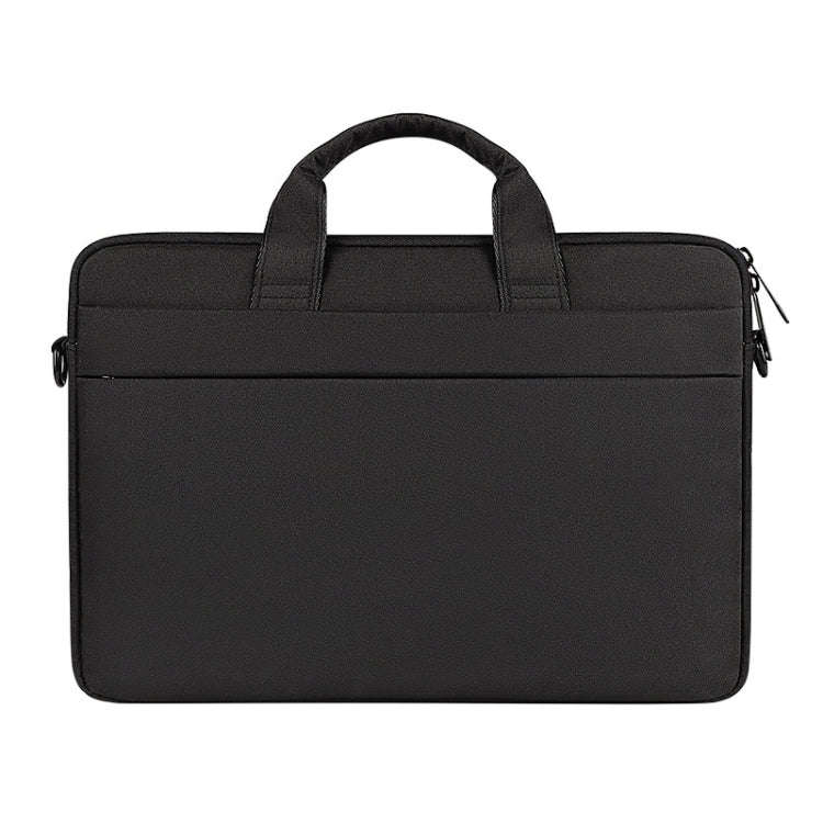 For 14.1 inch ST01S Waterproof Oxford Laptop Diagonal Shoulder Handbag(Black)