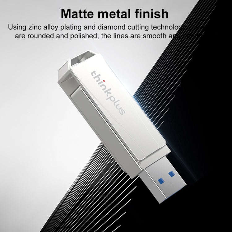 Lenovo Thinkplus USB 3.0 Rotating Flash Drive, Memory:128GB(Silver)