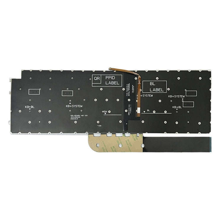 For Dell Inspiron 15-3511 3515 5510 7510 16-7610 US Version Backlight Laptop Keyboard(Black)