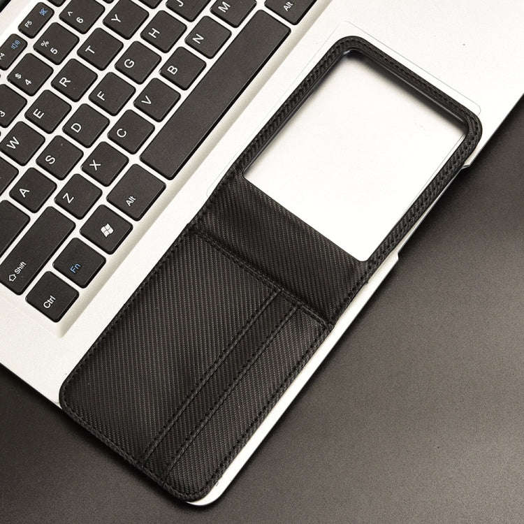 For Motorola Moto Razr 50 Ultra Card Slot PU Leather PC Phone Case(Black)