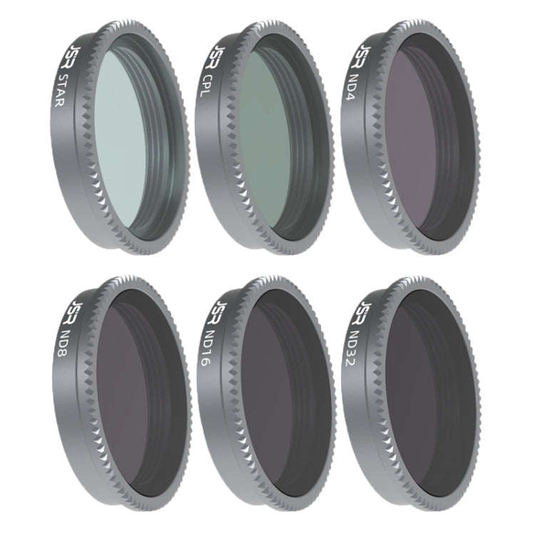 For Insta360 GO 2 / GO 3 JSR LS Series Camera Lens Filter, Filter:6 in 1 STAR CPL ND4 ND8 ND16 ND32