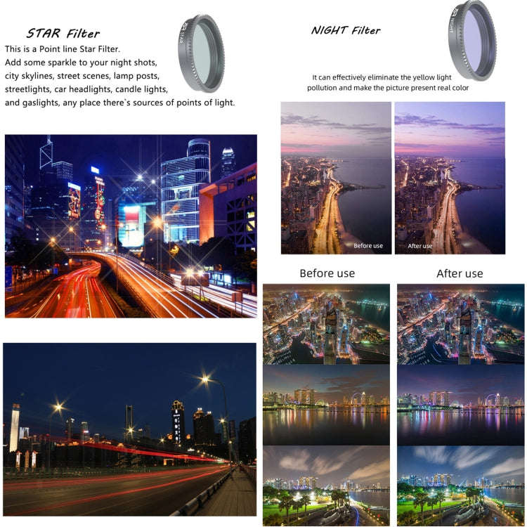 For Insta360 GO 2 / GO 3 JSR LS Series Camera Lens Filter, Filter:NIGHT