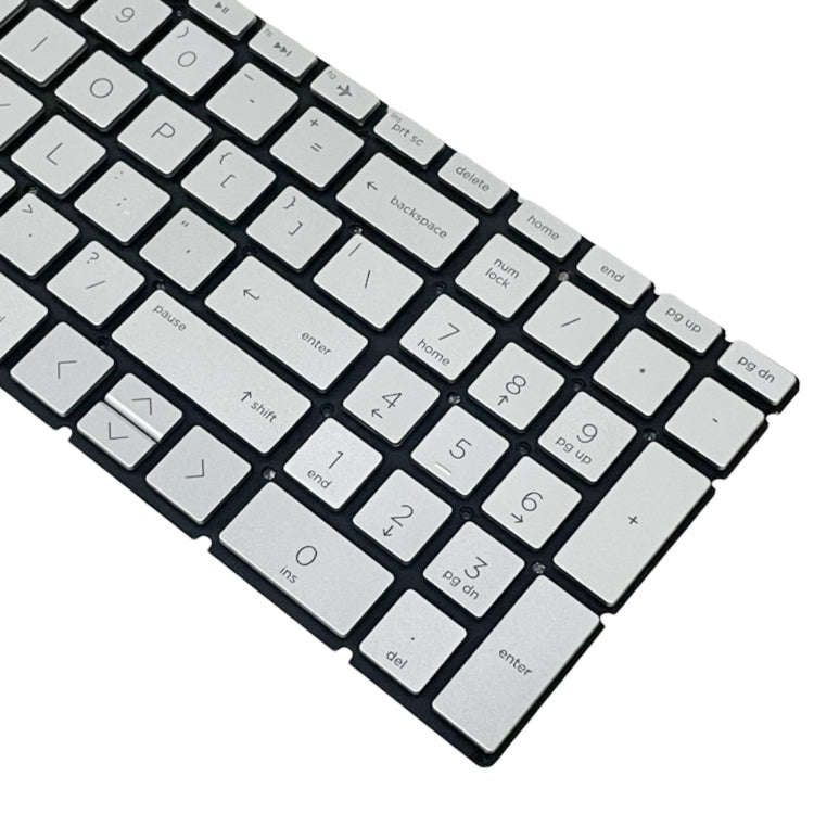 For HP 15m-DR / 15m-DS US Version Laptop Backlight Keyboard(Silver)