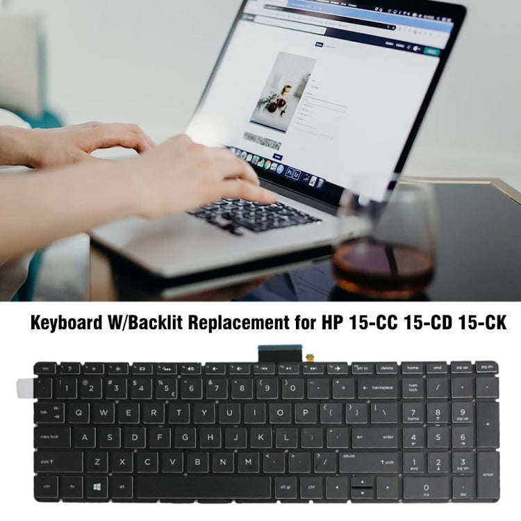 For HP 15-CC / 15-CD / 15-CK US Version Laptop Backlight Keyboard