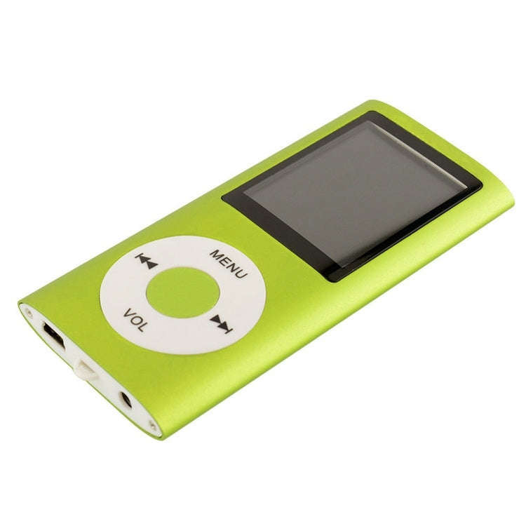 1.8 inch TFT Screen Metal MP4 Player With Earphone+Cable(Green)