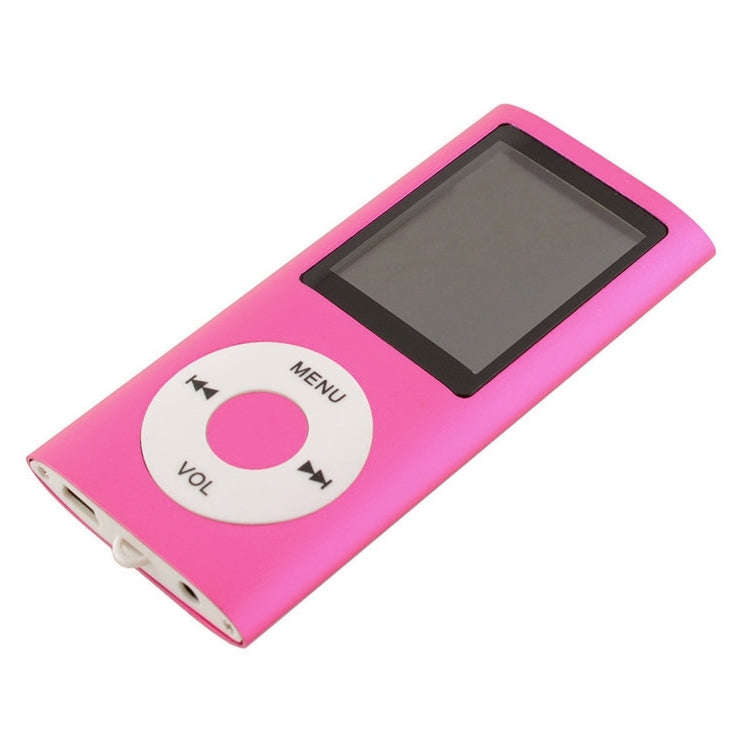 1.8 inch TFT Screen Metal MP4 Player With Earphone+Cable(Rose Red)