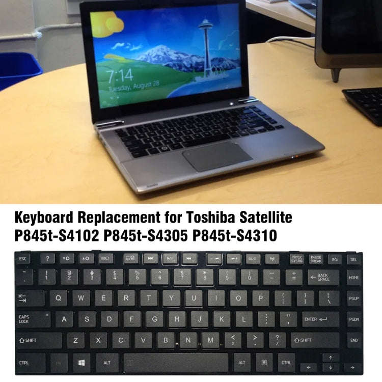 For TOSHIBA L840 / L800 Laptop Keyboard with Frame