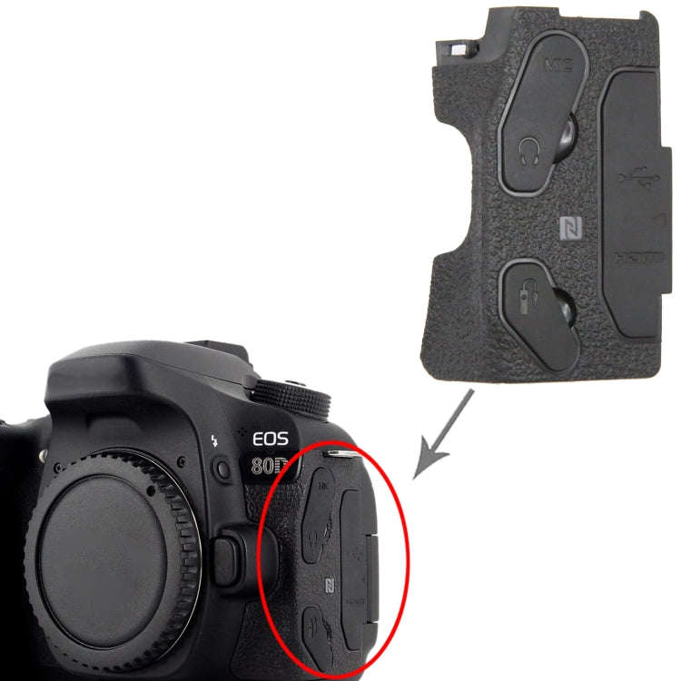 For Canon EOS 80D OEM USB Cover Cap