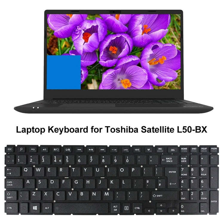For TOSHIBA L50-BX UK Version Laptop Keyboard