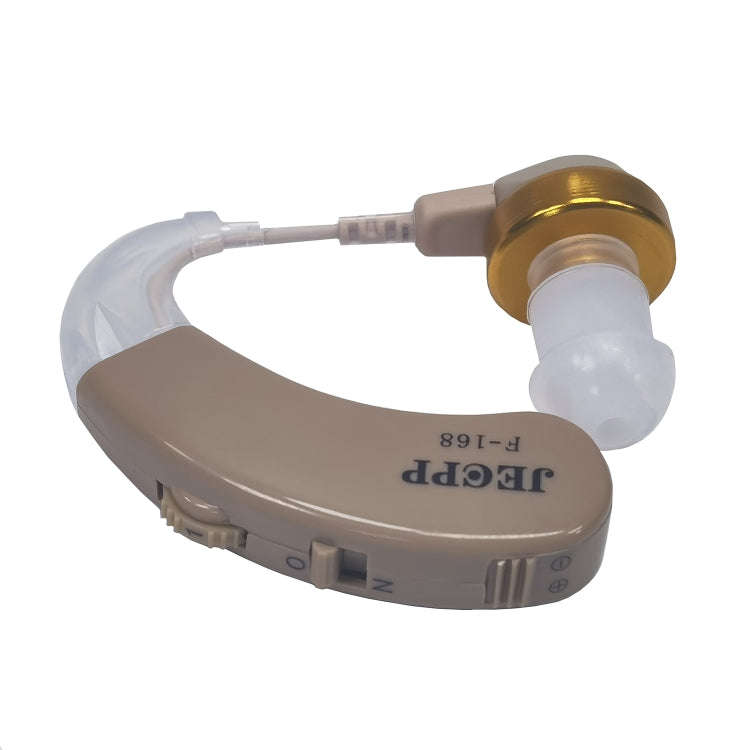 KAIXINWEI F-168 DC1.5V Earhook Hearing Aid Sound Amplifier(Khaki)