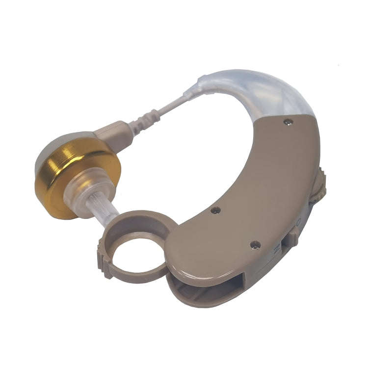 KAIXINWEI F-168 DC1.5V Earhook Hearing Aid Sound Amplifier(Khaki)