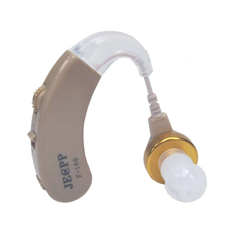 KAIXINWEI F-168 DC1.5V Earhook Hearing Aid Sound Amplifier(Khaki)