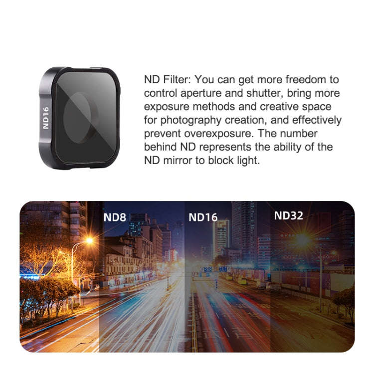 ND16 Filter Action Camera Lens Filter For GoPro Hero11 Black / Hero11 Black mini / HERO10 Black /...
