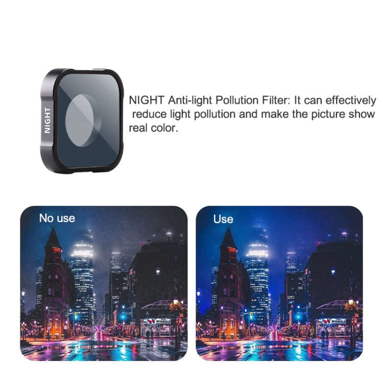NIGHT Filter Action Camera Lens Filter For GoPro Hero11 Black / Hero11 Black mini / HERO10 Black ...