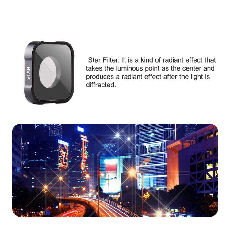 STAR Filter Action Camera Lens Filter For GoPro Hero11 Black / Hero11 Black mini / HERO10 Black /...