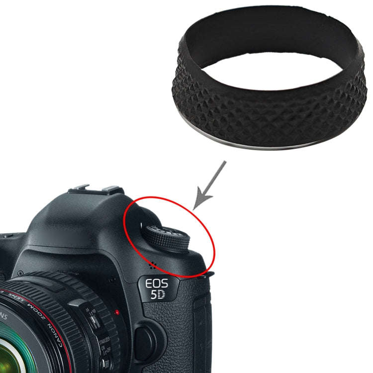 For Canon EOS 5D Mark III Mode Turntable Rubber Leather