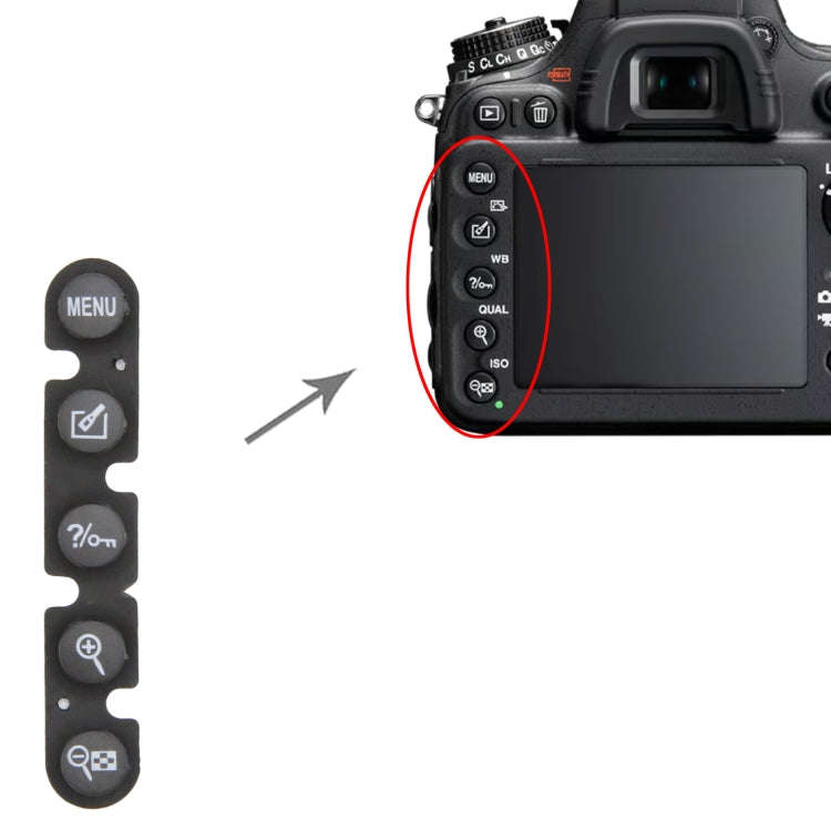 For Nikon D7200 Menu Button Cap