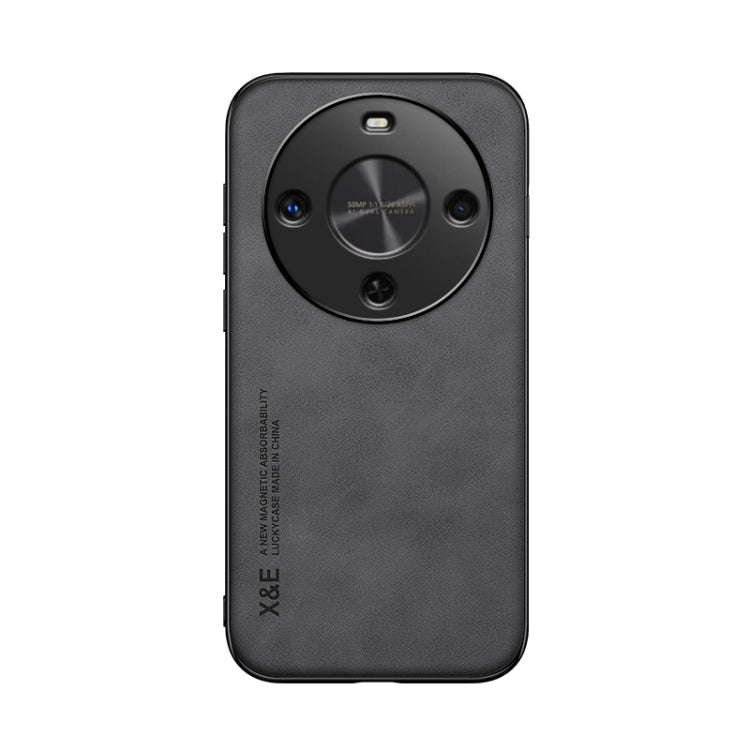 For Huawei Maimang 30 Skin Feel Magnetic Leather Back Phone Case(Dark Grey)