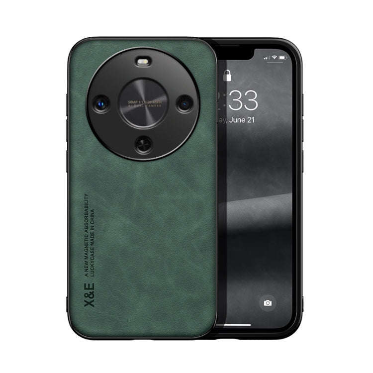 For Huawei Maimang 30 Skin Feel Magnetic Leather Back Phone Case(Green)