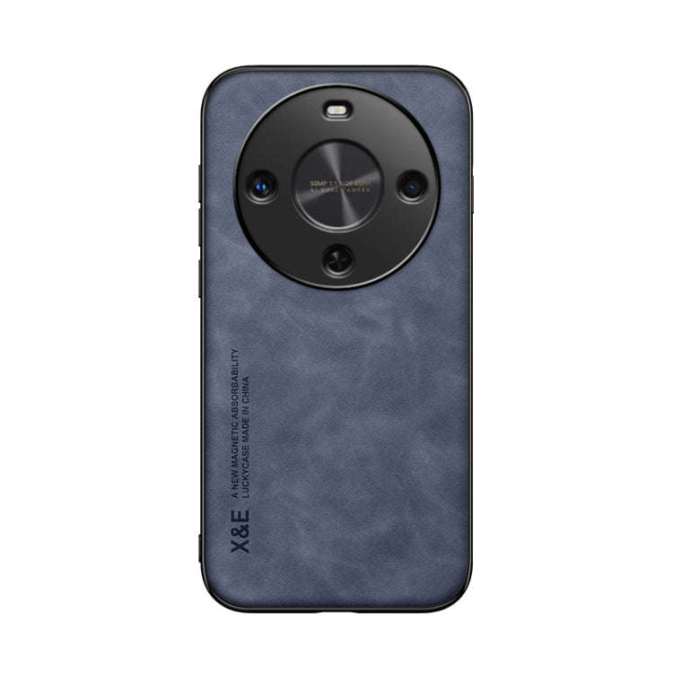 For Huawei Maimang 30 Skin Feel Magnetic Leather Back Phone Case(Blue)