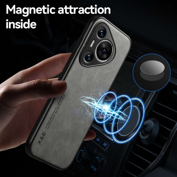 For Huawei Maimang 30 Skin Feel Magnetic Leather Back Phone Case(Blue)