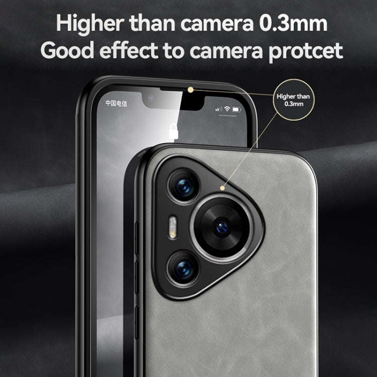 For Huawei Maimang 30 Skin Feel Magnetic Leather Back Phone Case(Blue)