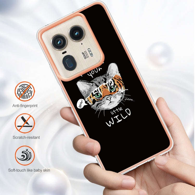 For Motorola Edge 50 Ultra Electroplating Marble Dual-side IMD Phone Case(Natural Growth)