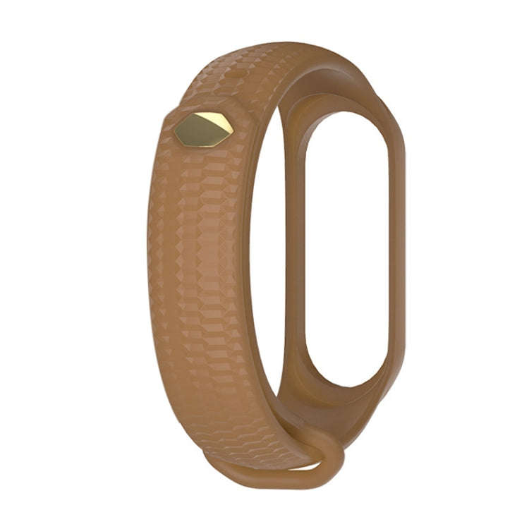 For Xiaomi Mi Band 3 / 4 Mijobs Honeycomb Textured Silicone Watch Band, Aurora Positive Buckle(Co...