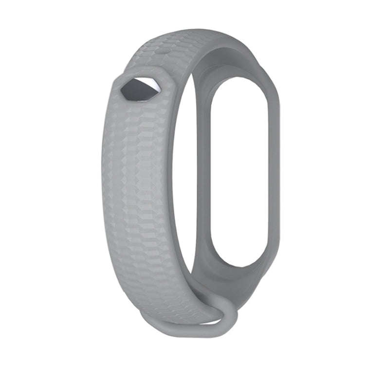 For Xiaomi Mi Band 3 / 4 Mijobs Honeycomb Textured Silicone Watch Band, Aurora Positive Buckle(Si...
