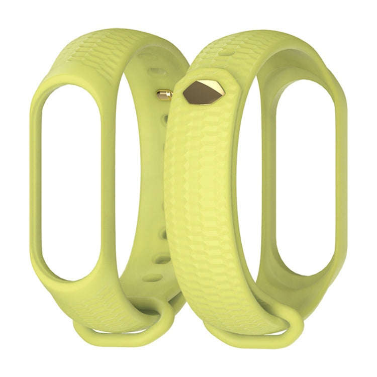 For Xiaomi Mi Band 3 / 4 Mijobs Honeycomb Textured Silicone Watch Band, Aurora Positive Buckle(Gr...