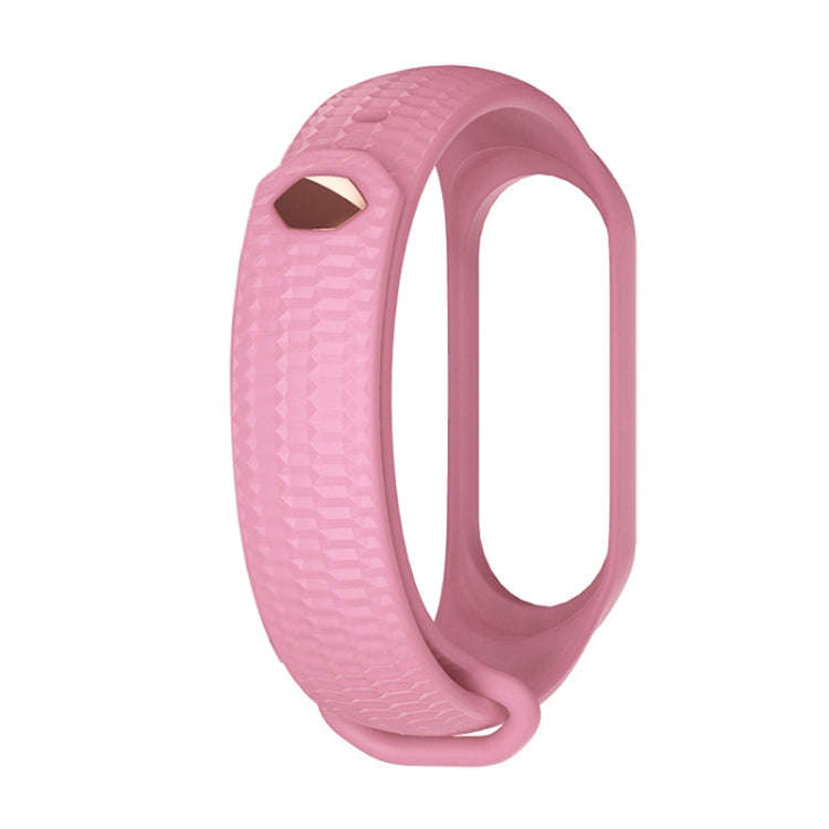 For Xiaomi Mi Band 3 / 4 Mijobs Honeycomb Textured Silicone Watch Band, Aurora Positive Buckle(Lo...