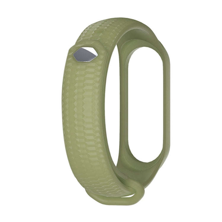 For Xiaomi Mi Band 3 / 4 Mijobs Honeycomb Textured Silicone Watch Band, Aurora Positive Buckle(Ar...