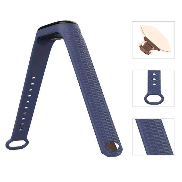 For Xiaomi Mi Band 3 / 4 Mijobs Honeycomb Textured Silicone Watch Band, Aurora Positive Buckle(Ar...