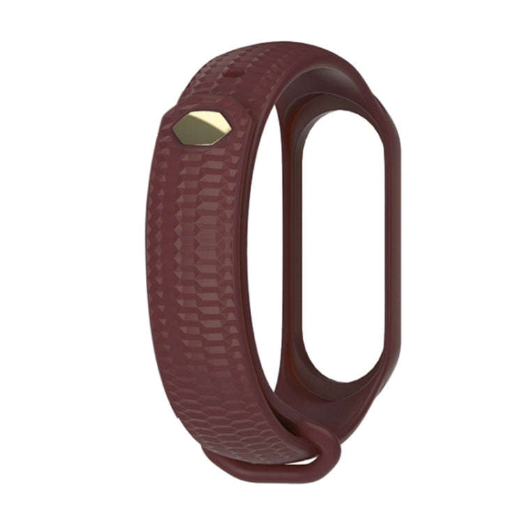 For Xiaomi Mi Band 3 / 4 Mijobs Honeycomb Textured Silicone Watch Band, Aurora Positive Buckle(Wi...