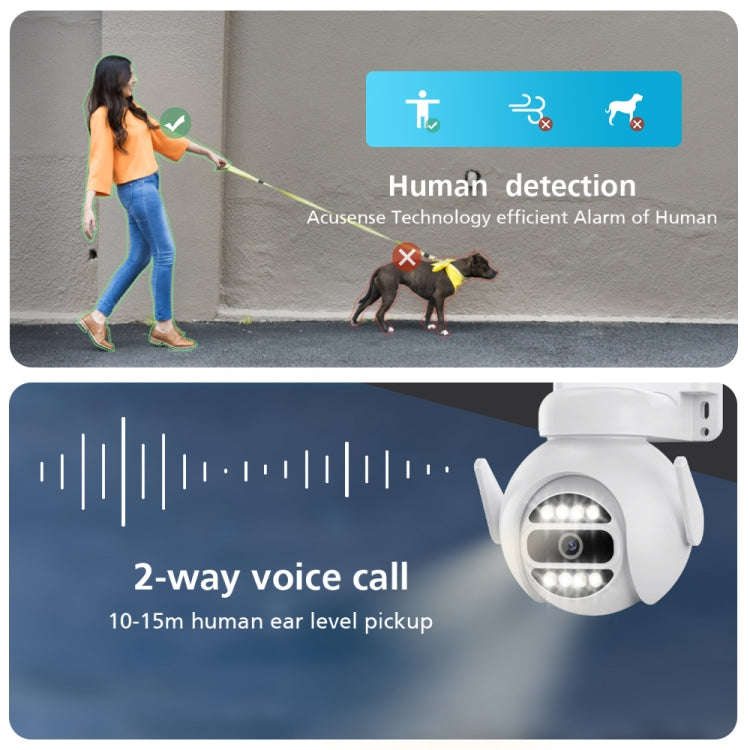 A8-C2 2MP Smart WiFi Surveillance IP Camera, Dual-light Full Color Night Vision / Two Way Audio /...