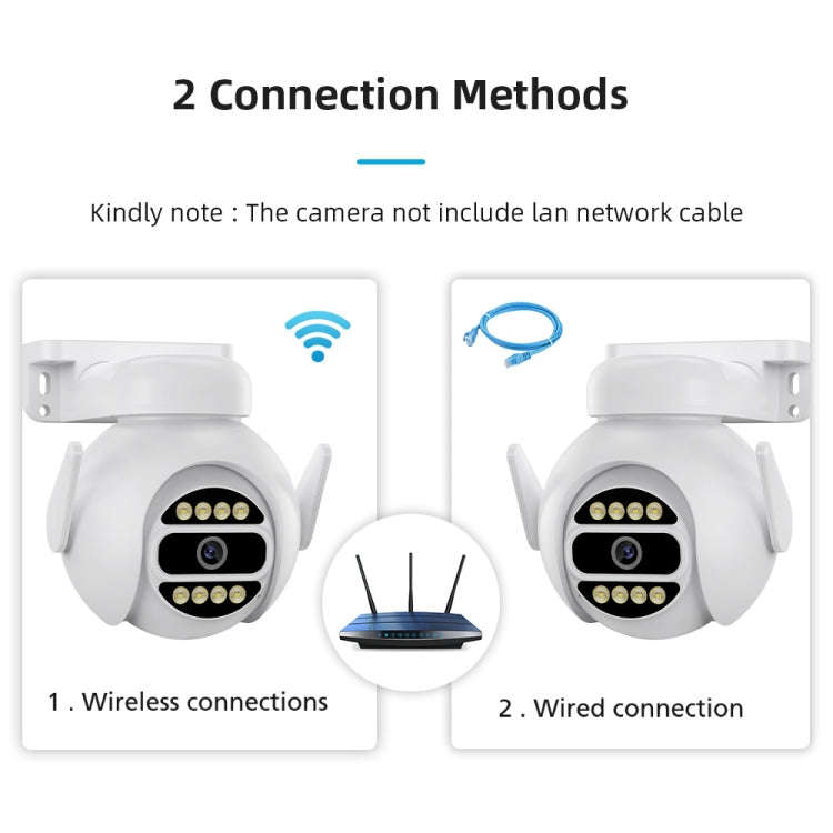 A8-C2 2MP Smart WiFi Surveillance IP Camera, Dual-light Full Color Night Vision / Two Way Audio /...