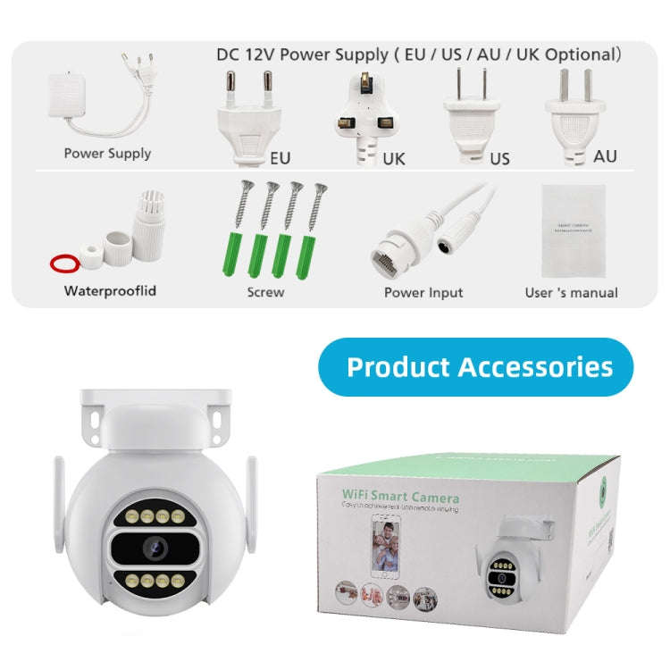 A8-C2 2MP Smart WiFi Surveillance IP Camera, Dual-light Full Color Night Vision / Two Way Audio /...