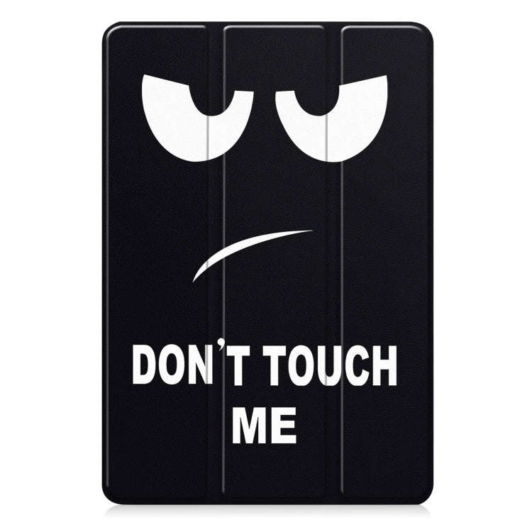 For Huawei MatePad 11.5 2023 Custer Painted 3-Fold Holder Smart Leather Tablet Case(Big Eye)
